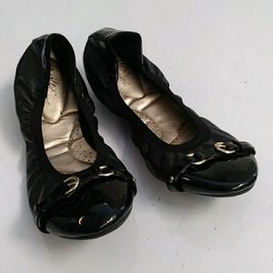 DEXFLEX COMFORT 8.5 woman's flats shiny new black